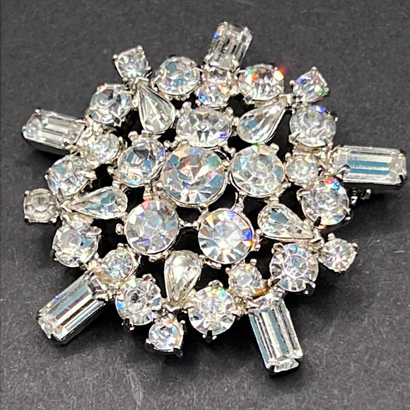 Vintage 1930s Art Deco Rhinestone Brooch